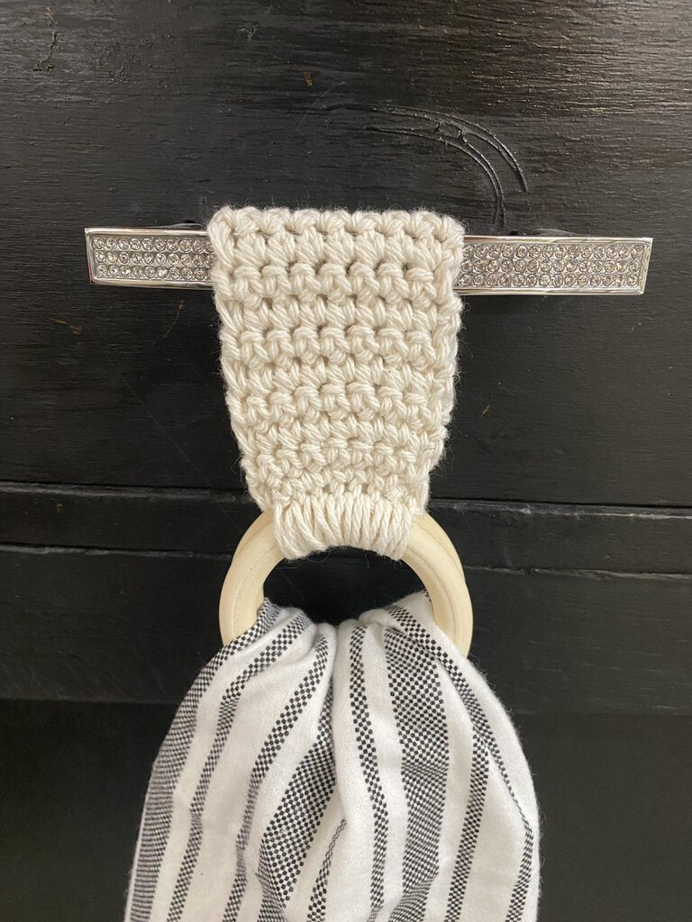 HAND CROCHETED TOWEL RING - ASSORTED