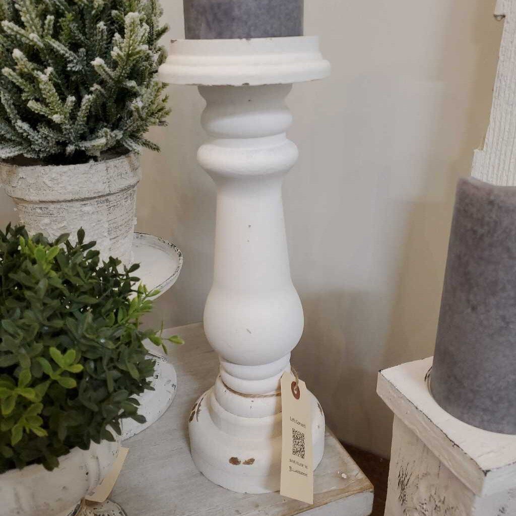 Distressed Tradtional Style Candle Holder