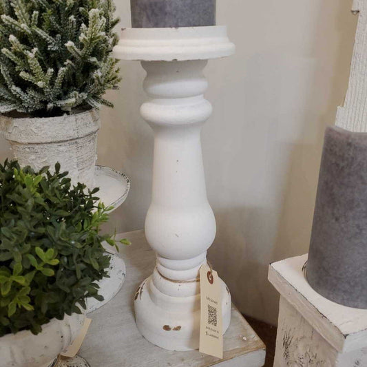 Distressed Tradtional Style Candle Holder