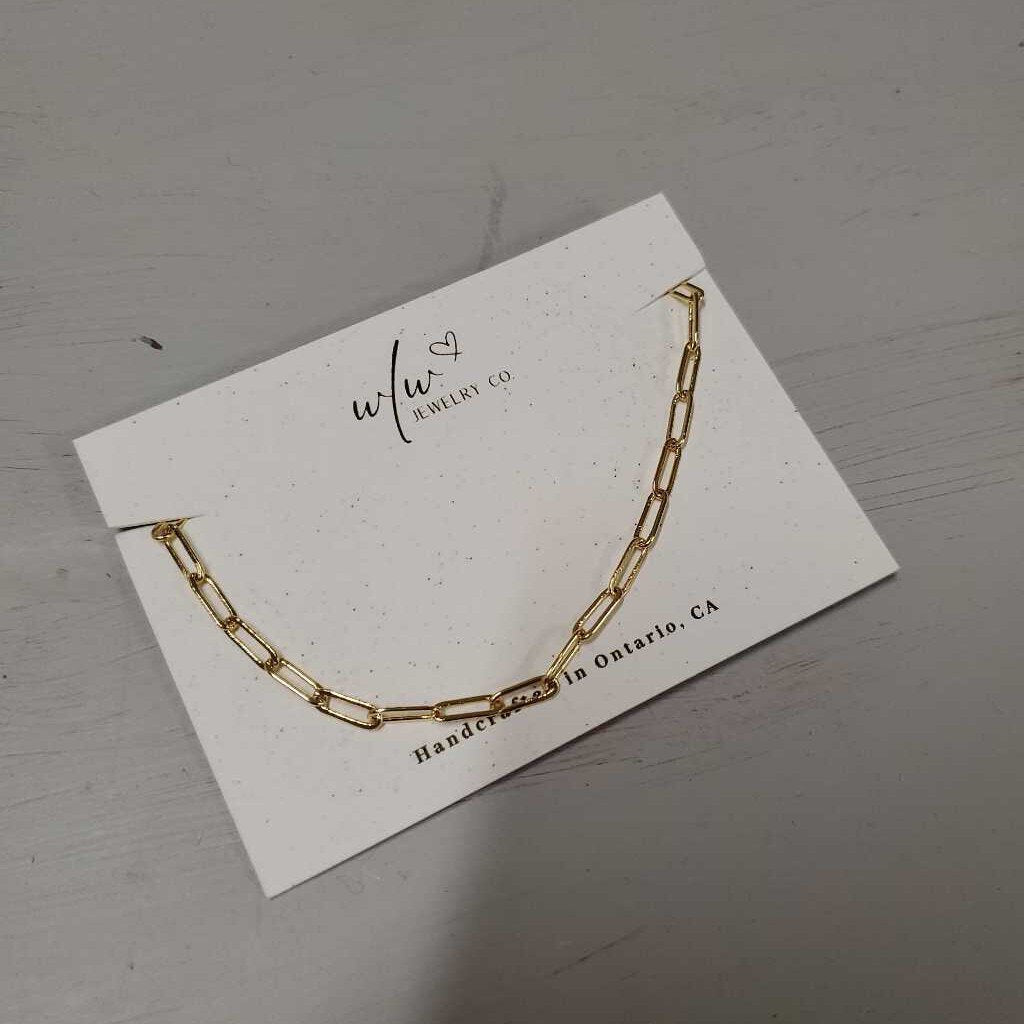 9" PAPERCLIP ANKLET