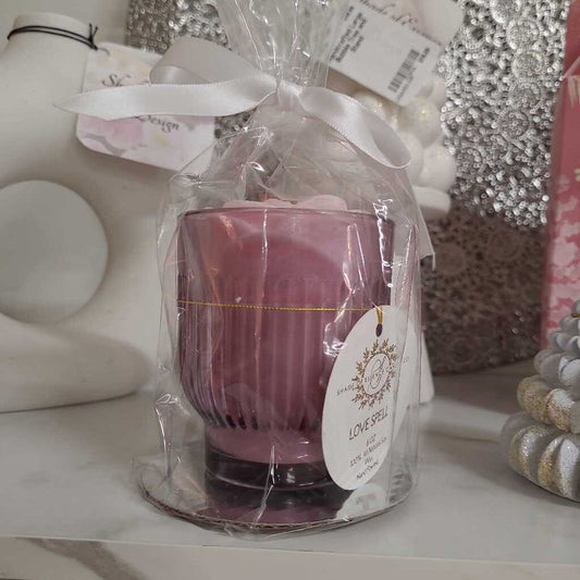 6 oz Candle -Purple Rose Vessals