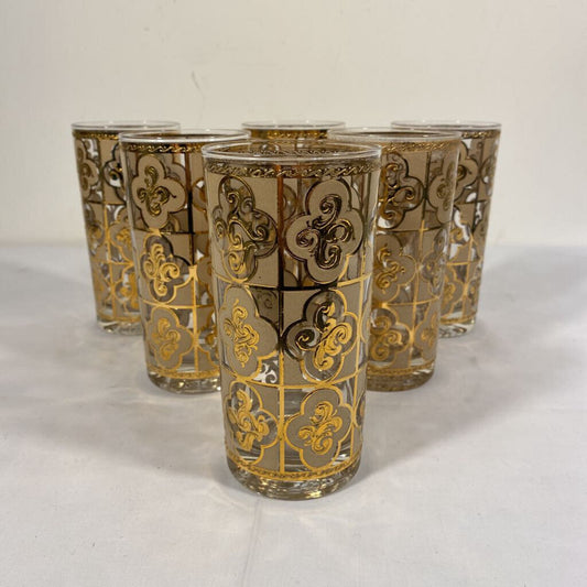 SET/6 MCM CULVER HIGHBALL GLASSES