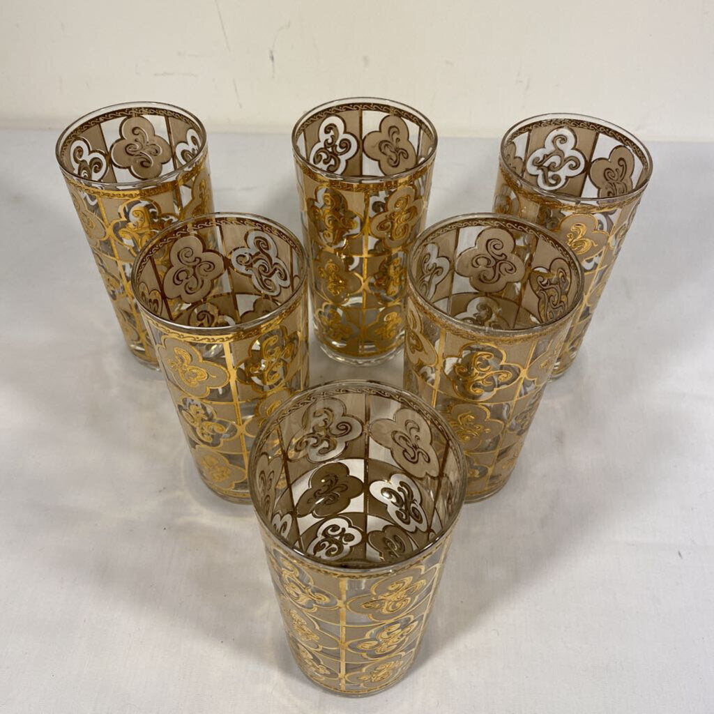 SET/6 MCM CULVER HIGHBALL GLASSES