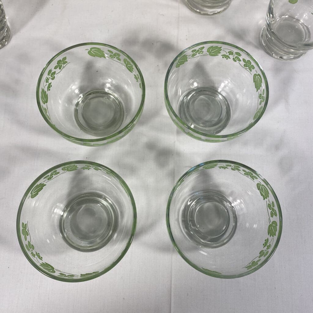 16 PC SET VTG GOOSEBERRY DISHES