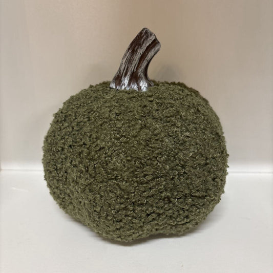Fuzzy Green Pumpkin 7"