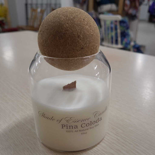 10oz Soy Candle - Cork Candle Jar - Lavender