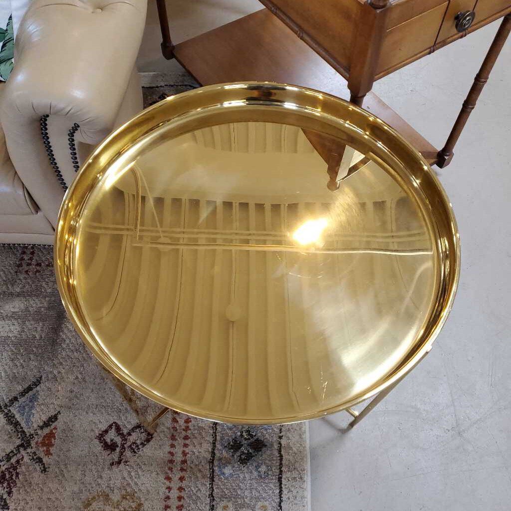 GOLD TRAY TABLE