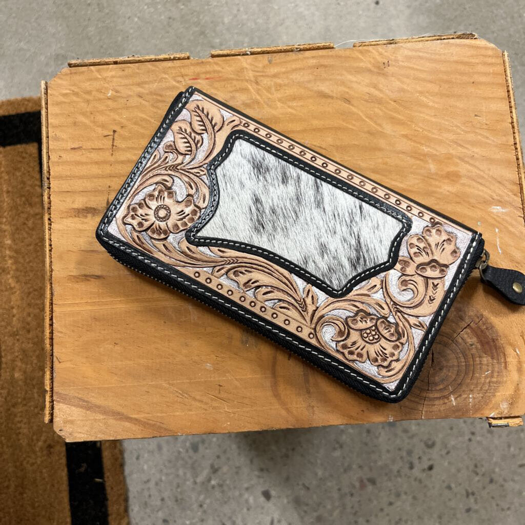 Hand-Tooled Leather Wallet