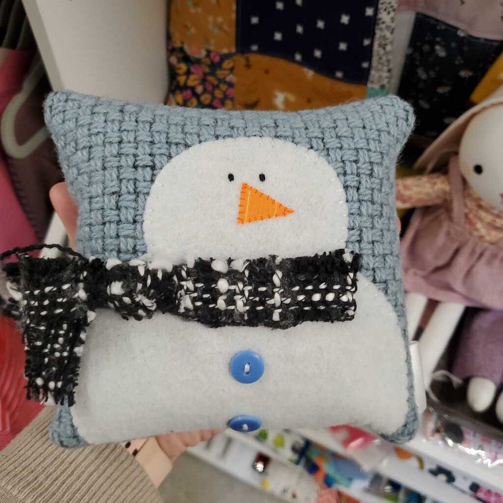 Mini Decor Pillow - Snowman