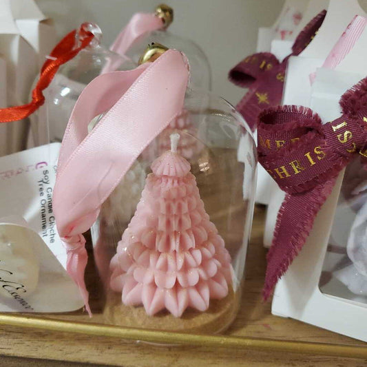 Soy Candle Cloche Tree Ornament