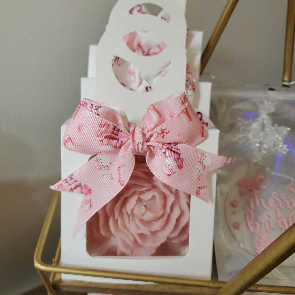 Single Blossom Soy Candle - Win Bottle Gift Box