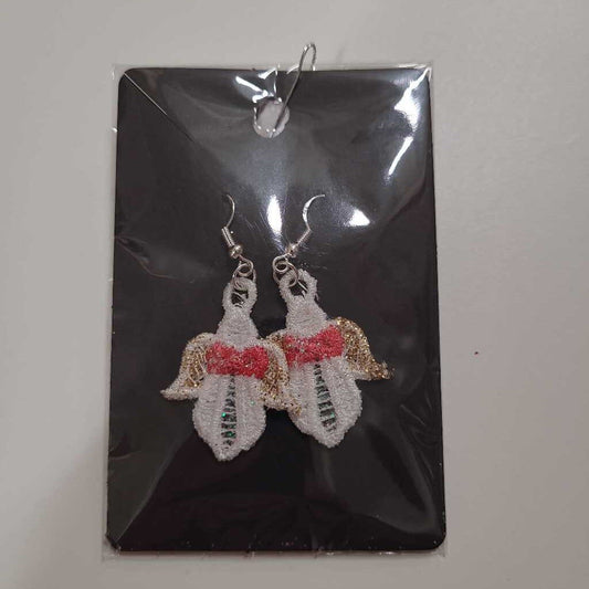 EMB angel laced earrings