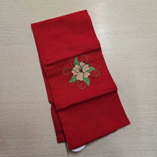 EMB T-towel flower design