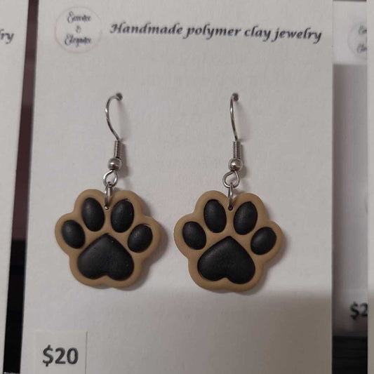 PAW PRINT SILVER - BROWN/BLACK