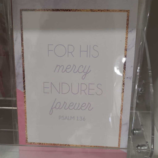 For His Mercy Endures Forever Wall Art