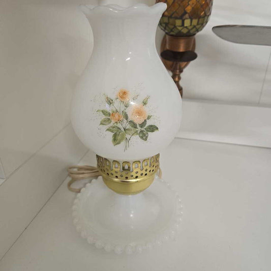 LANTERN, milk glass