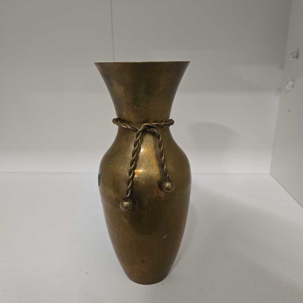 VASE, brass
