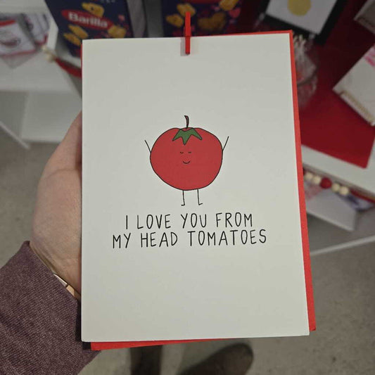 Card - " My head tomatoes "