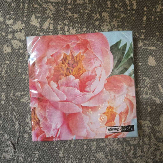 Pink Peony Luncheon Napkin
