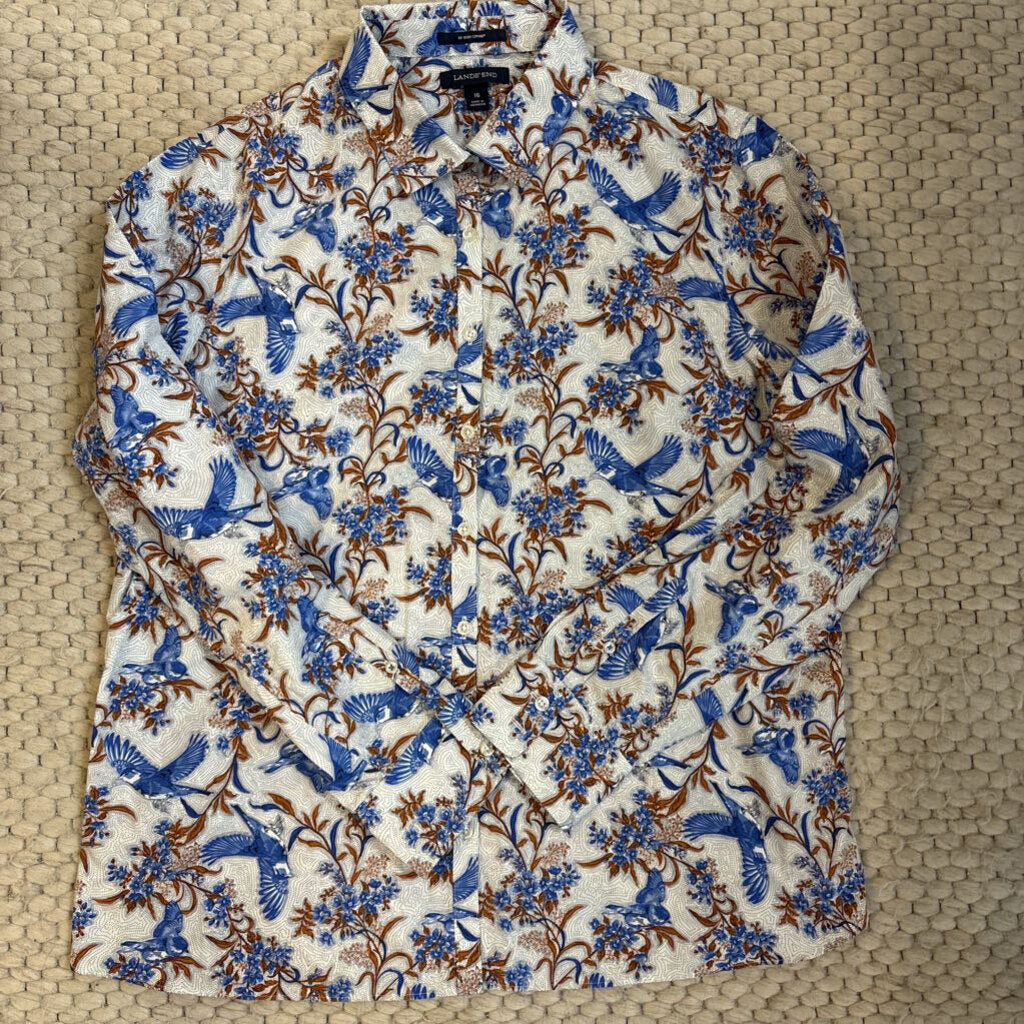 BIRD & FLORAL BUTTON-UP