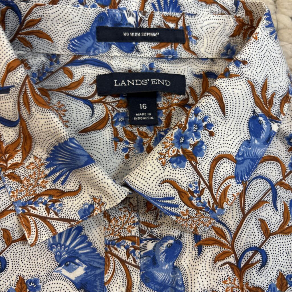 BIRD & FLORAL BUTTON-UP