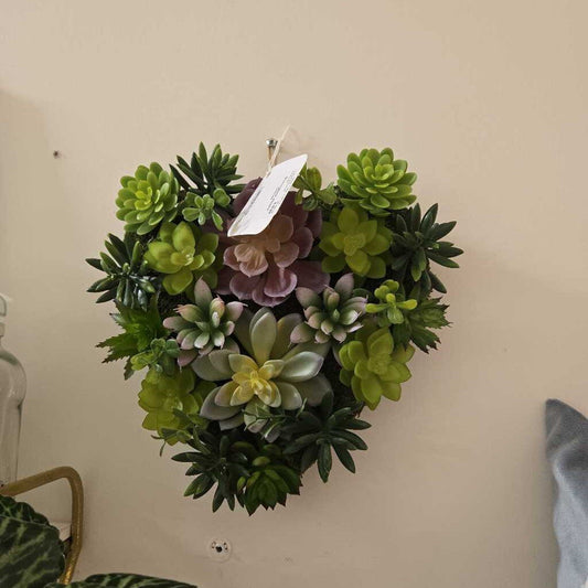 Succulent Heart Decor