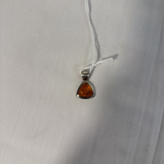 STERLING AMBER PENDANT