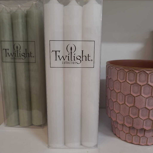 White Dinner Candles - 7"
