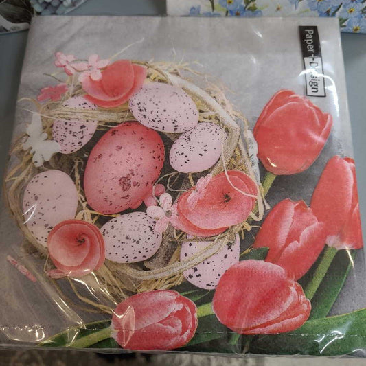 Pink Easter Luncheon Napkin