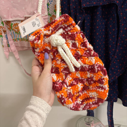 Crochet Drawstring Crossbody