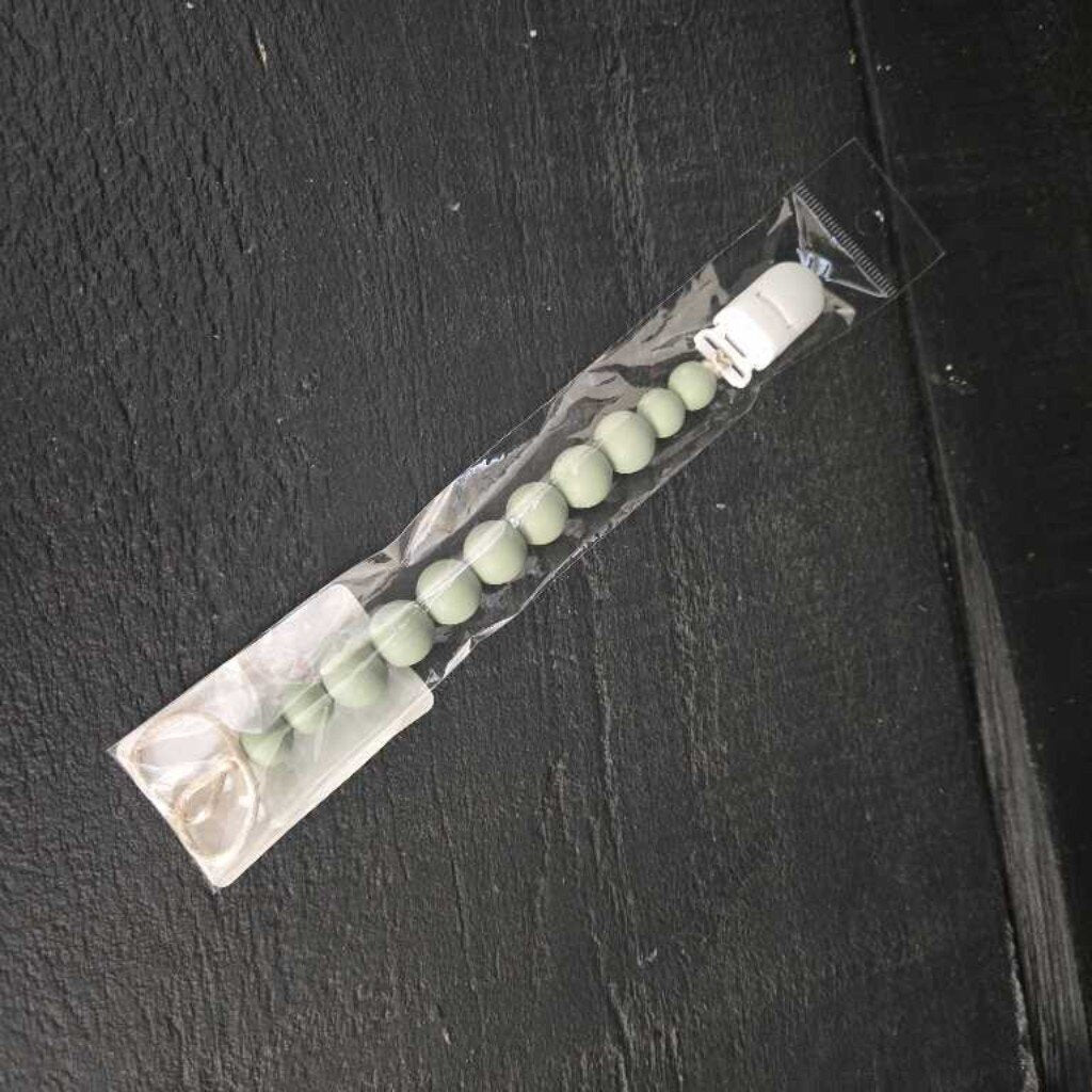 Silicone Pacifier Clip - Sage Green