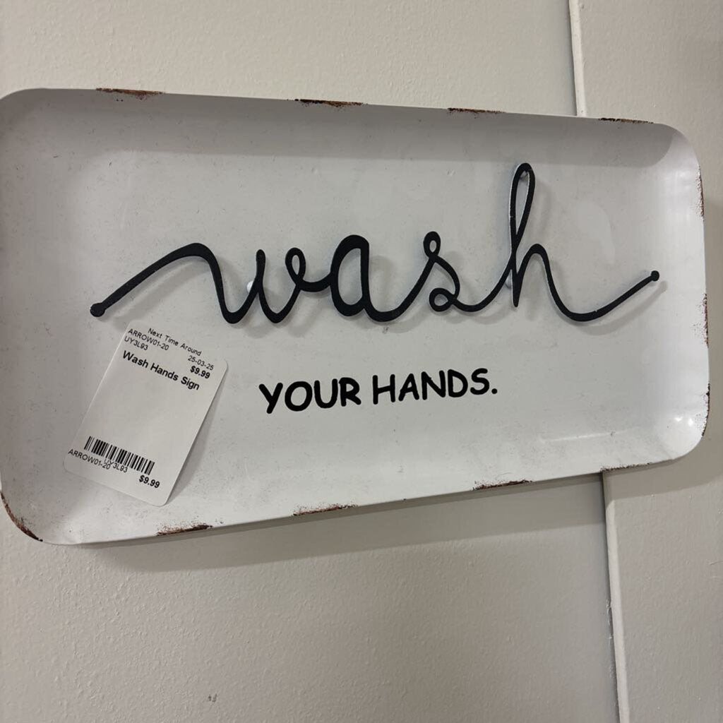 Wash Hands Sign