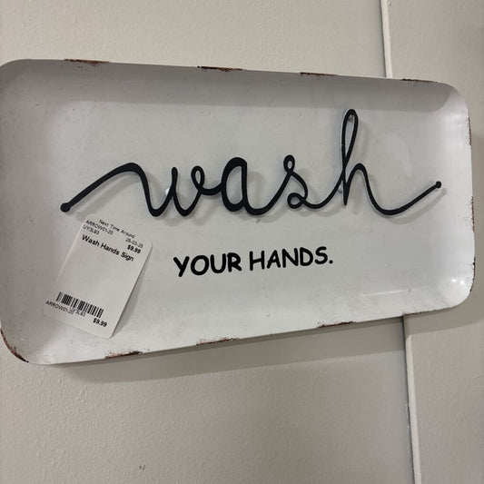 Wash Hands Sign