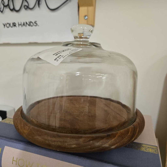 Vintage Teak Wood Cloche