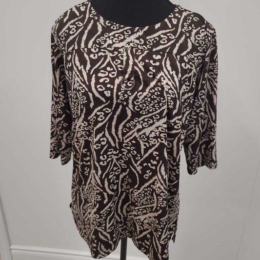 BROWN/BEIGE LADIES TOP