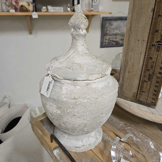 Hand Painted Textured Jar