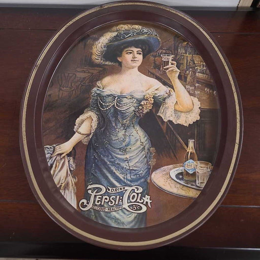VINTAGE COLLECTIBLE PEPSI COLA METAL TRAY