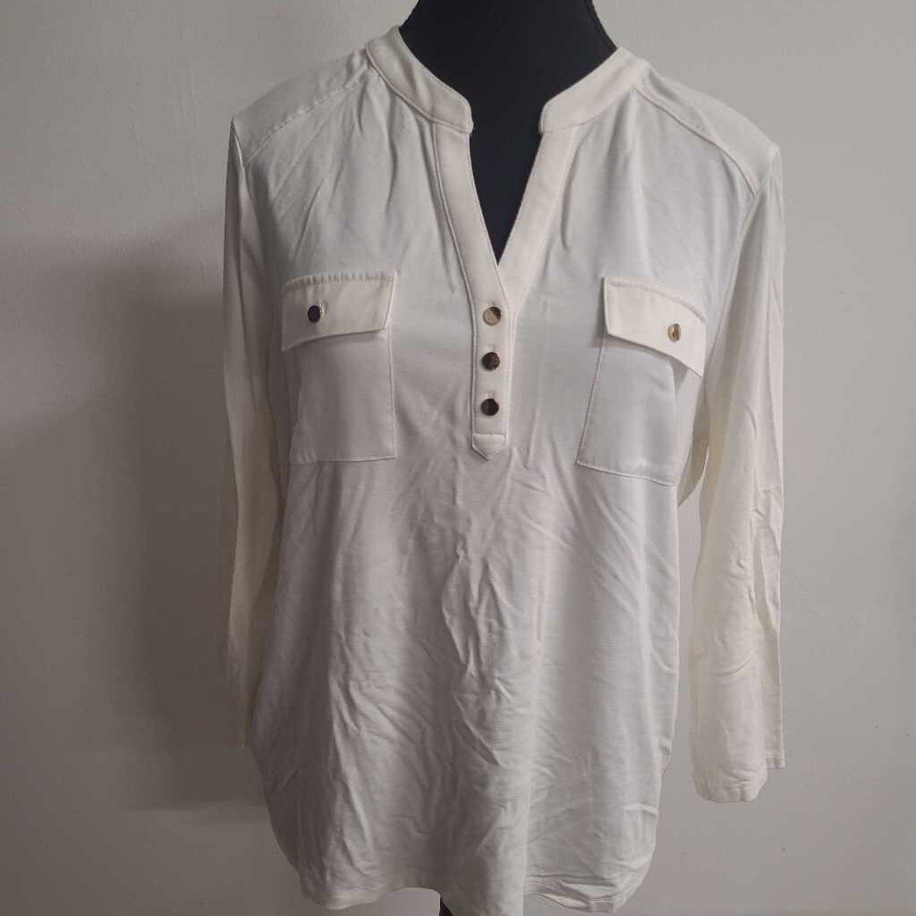 CREAM LONG SLEEVE TOP