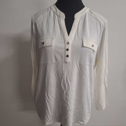 CREAM LONG SLEEVE TOP