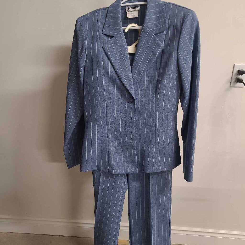 SUMMER BLUE STRIPED PANT SUIT