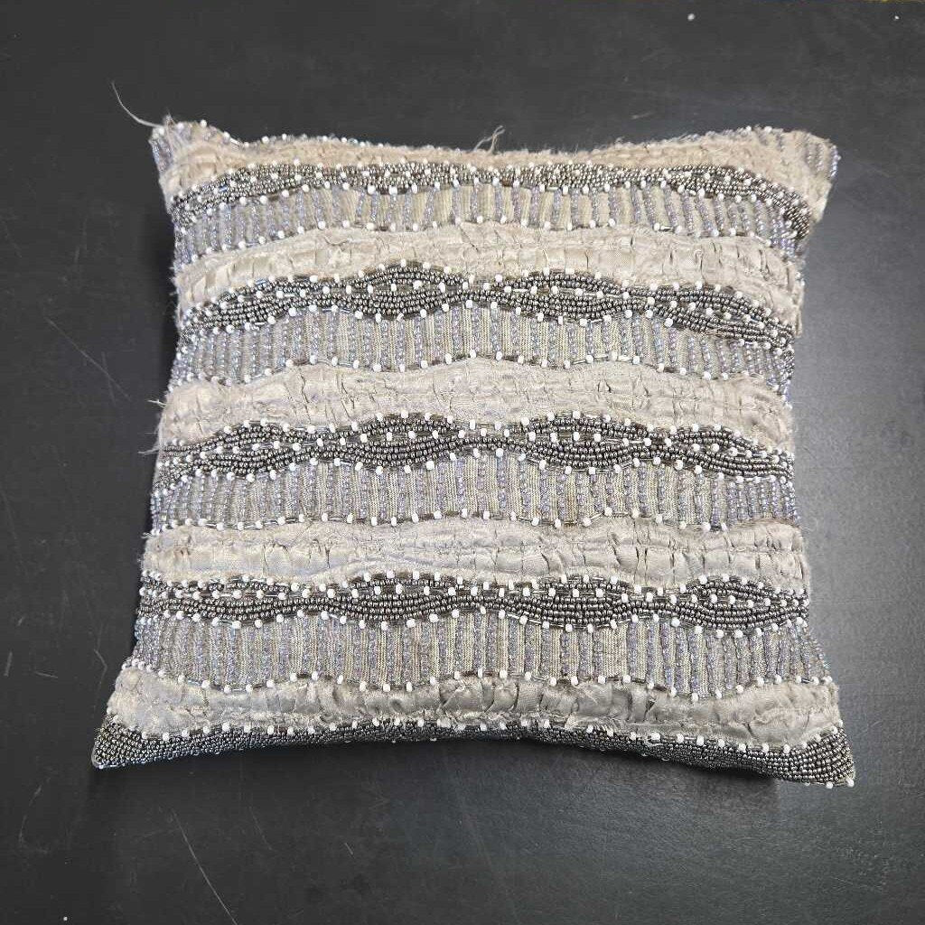 BEADED DOWN FILLED PILLOW