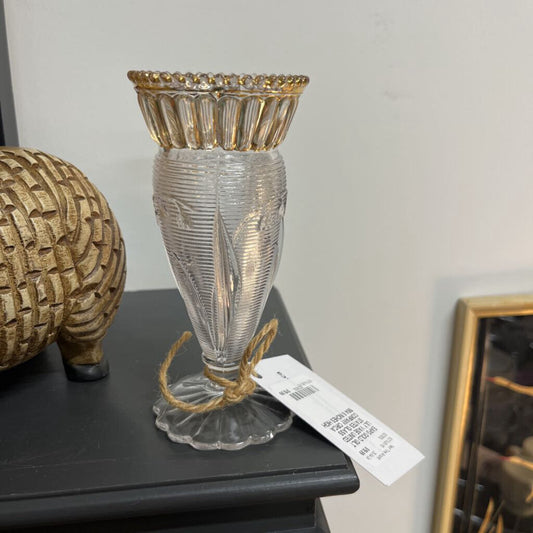 EAPG GOLD GILT LILY VASE UNITED STATES GLASS COMPANY CIRCA 1904