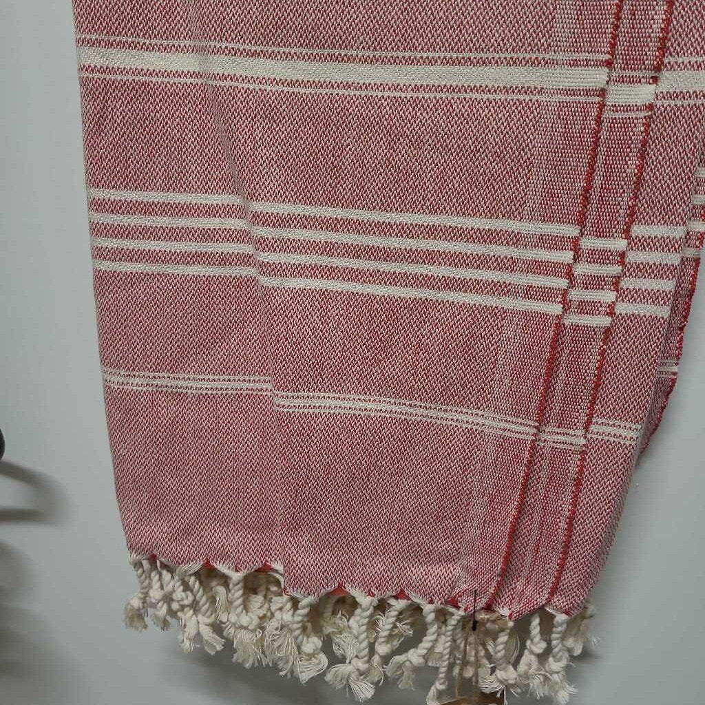 Tabby Turkish Towel - Red