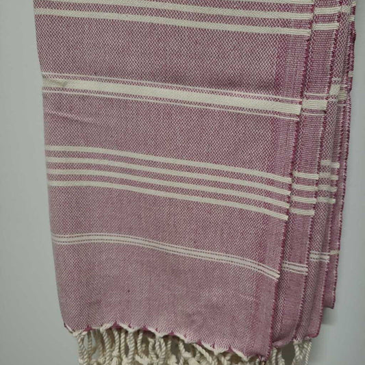 Tabby Turkish Towel - Magenta