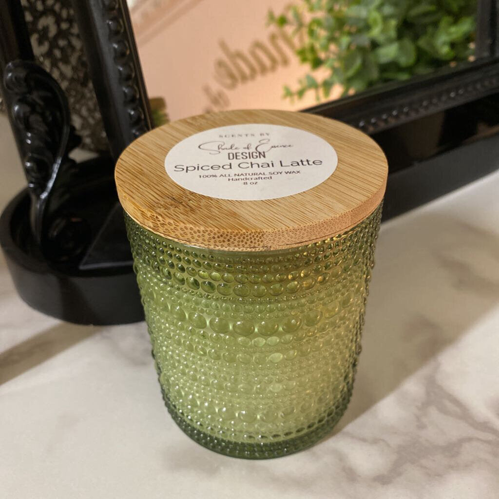 8oz Soy Candle - Green - Spiced Chai Latte