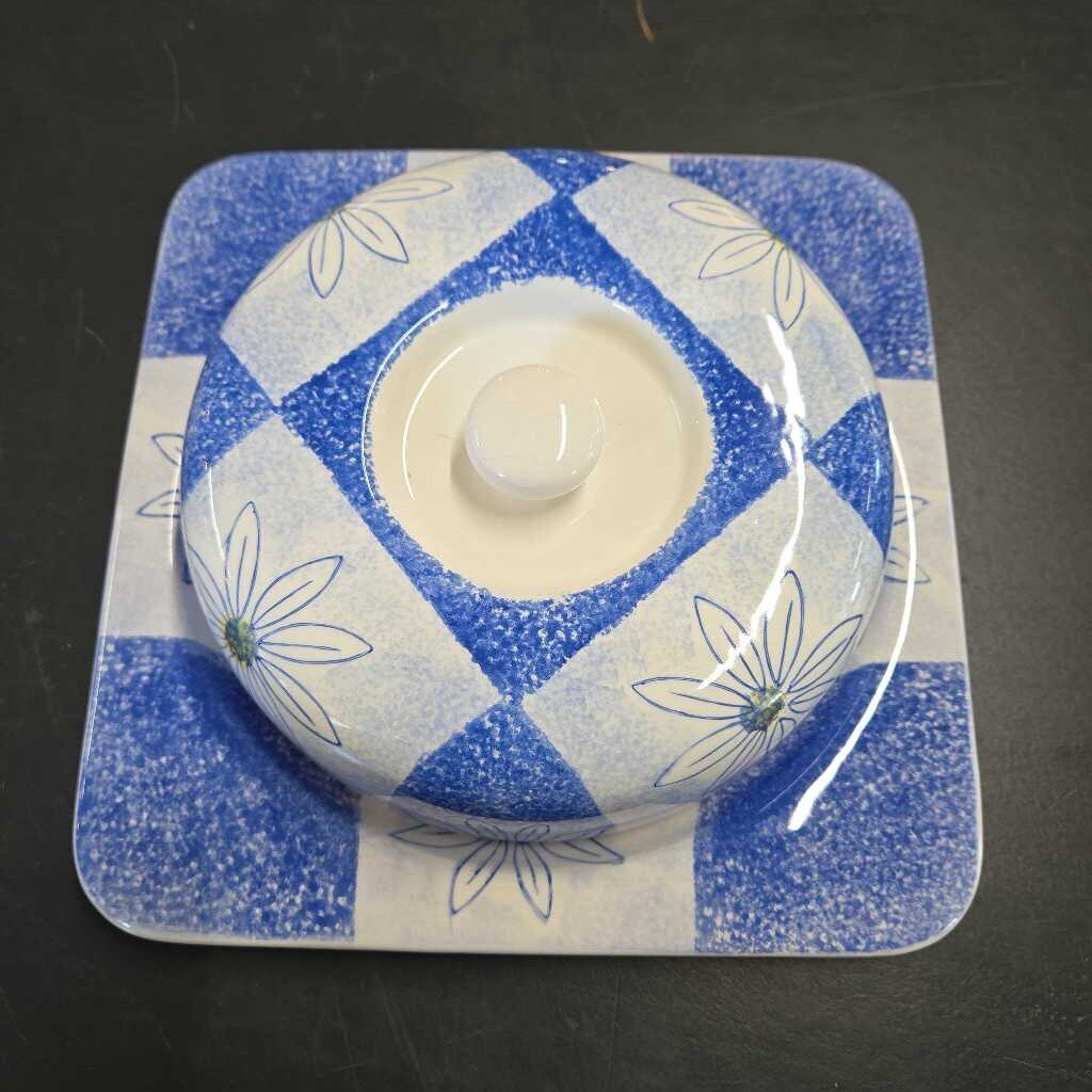2PC DAISY LIDDED DISH