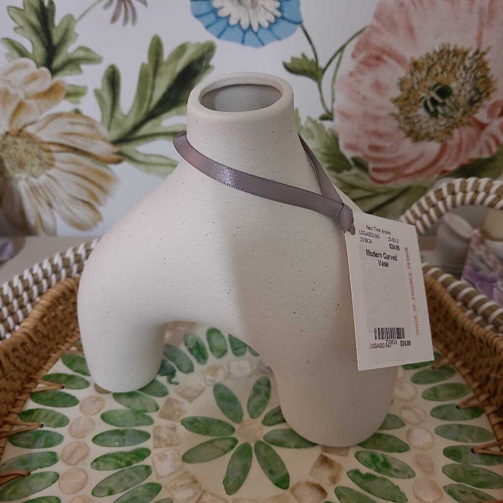 Modern Curved Vase