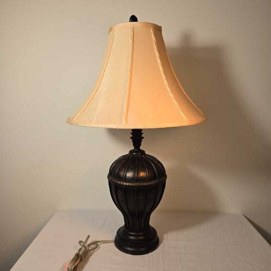 BRONZE & COPPER TABLE LAMP