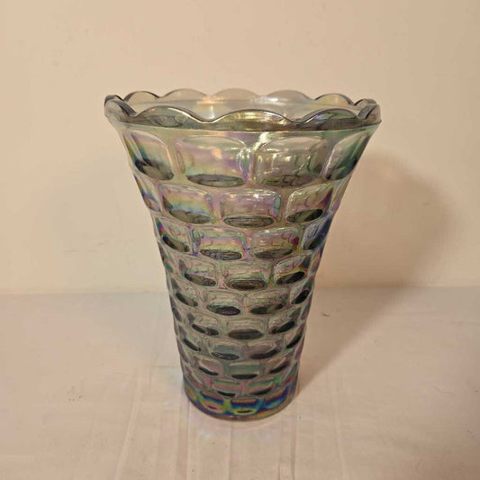 VTG FEDERAL CARNIVAL GLASS COLONIAL SMOKE VASE