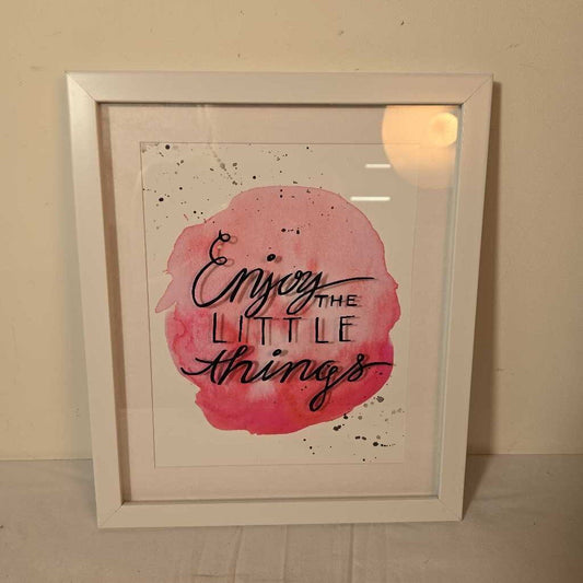 ENJOY THE LITTLE THINGS WALL ART